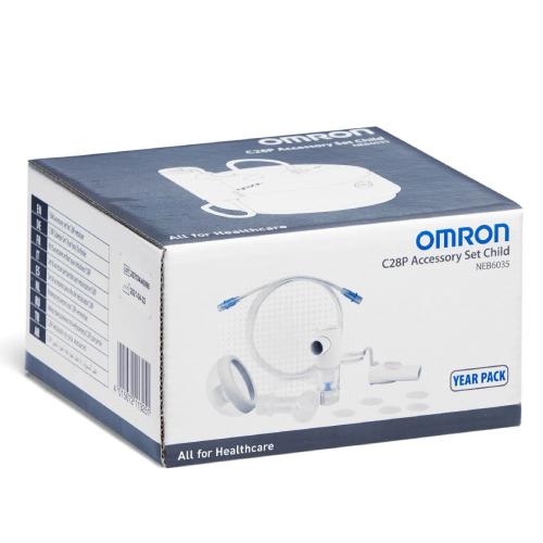 Miniaturka artykułu - Omron Zestaw akcesori&oacute;w dla dzieci do nebulizatora C28P (NE-C105-E), 1 szt.