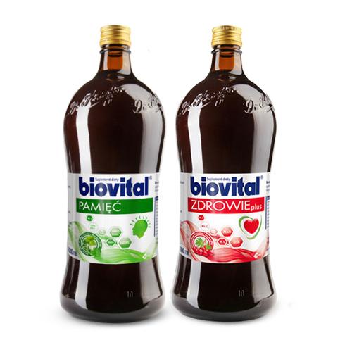 Miniaturka artykułu - Zestaw Biovital Pamięć, 1 l + Biovital Zdrowie Plus, 1 l