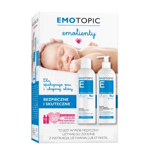 Miniaturka artykułu - Zestaw Emotopic Med+ Emulsja do kąpieli, 400 ml + Balsam do ciała, 400 ml