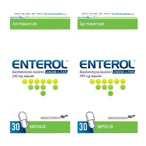 Miniaturka artykułu - Zestaw ENTEROL 250 mg, 2 x 30 kapsułek