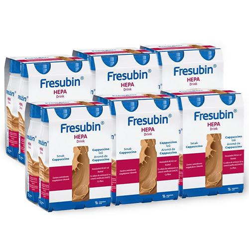 Miniaturka artykułu - Zestaw Fresubin Hepa Drink smak cappuccino, 24 x 200 ml