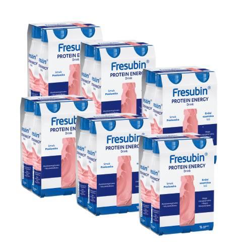 Zdjęcie produktu - Zestaw Fresubin Protein Energy Drink smak poziomka, 24 x 200 ml