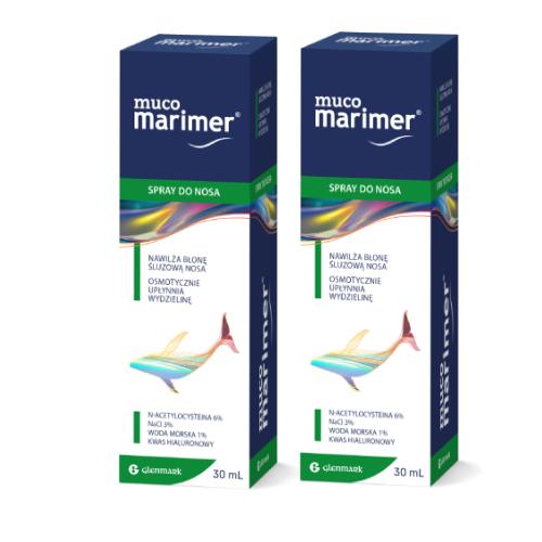 Miniaturka artykułu - Zestaw Muco Marimer Spray do nosa, 2 x 30 ml
