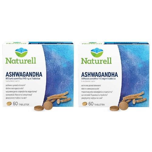 Miniaturka artykułu - Zestaw NATURELL Ashwagandha, 2x60tabl. 
