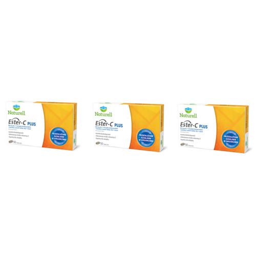 Zestaw Naturell Ester PLUS Witamina C, 3x50tabl. 