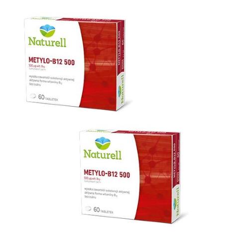Miniaturka artykułu - Zestaw Naturell Metylo B-12, 2 x 60 tabl.