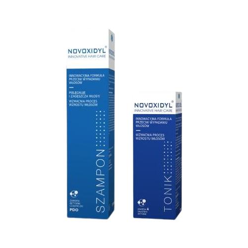 Miniaturka artykułu - Zestaw NOVOXIDYL Szampon przeciw wypadaniu włosów, 200 ml + Tonik przeciw wypadaniu włosów, 75 ml