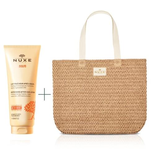 Zestaw NUXE Sun Balsam po opalaniu do twarzy i ciała, 200ml + torba