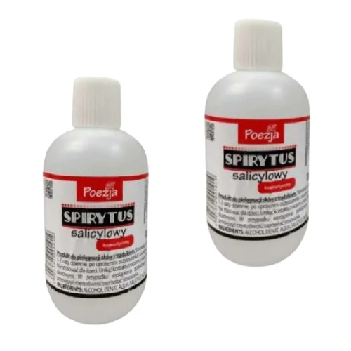 Miniaturka artykułu - Zestaw Poezja Spirytus salicylowy kosmetyczny, 2 x 100 ml