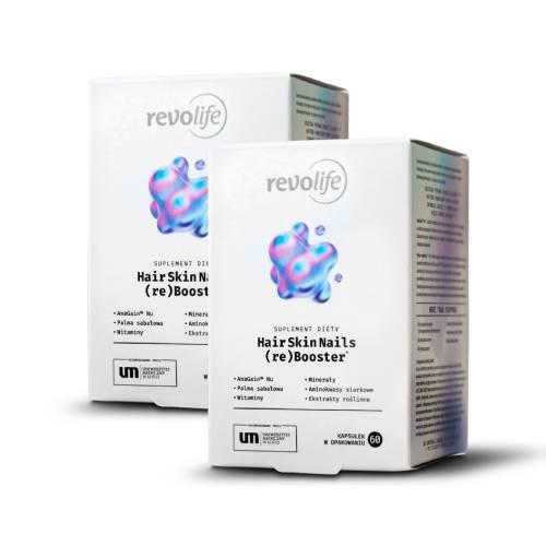 Miniaturka artykułu - Zestaw Revolife HairSkinNails (re)Booster, 2 x 60 kapsułek