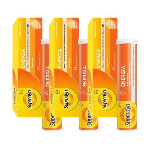 Miniaturka artykułu - Zestaw Supradyn Energia, 3x 15tabl. musujących