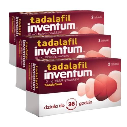 Miniaturka artykułu - Zestaw Tadalafil Inventum 10 mg, 3 x 2 tabletki