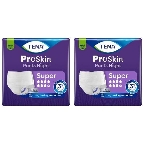 Miniaturka artykułu - Zestaw TENA Pants PROskin Night Majtki chłonne Super L, 2x 30szt.