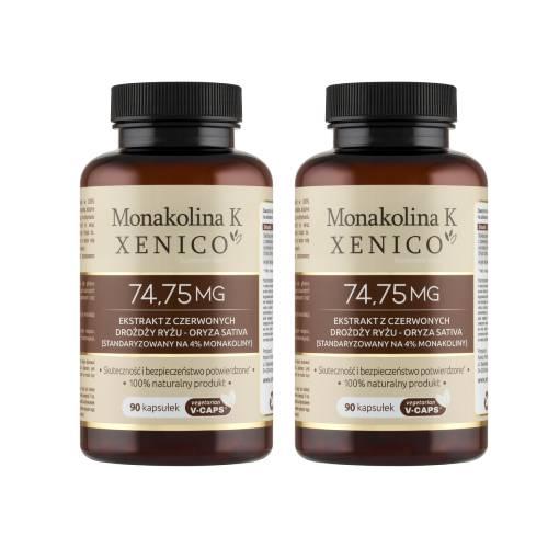 Miniaturka artykułu - Zestaw Xenico Monakolina K, 2 x 90 kaps.