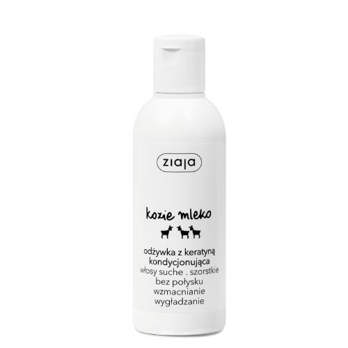 Miniaturka artykułu - ZIAJA KOZIE MLEKO Odżywka do włosów kondycjonująca z keratyną, 200 ml