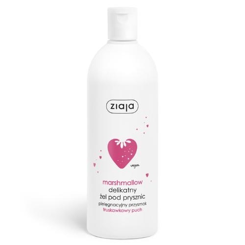 Miniaturka artykułu - Ziaja Marshmallow Delikatny żel pod prysznic Truskawkowy puch, 500 ml