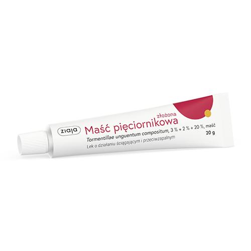 Miniaturka artykułu - Ziaja maść pięciornikowa złożona, 20g 