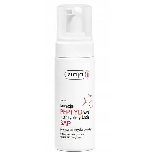 Miniaturka artykułu - Ziaja Med Kuracja Peptydowa Pianka do mycia twarzy, 150 ml USZKODZONY KOREK