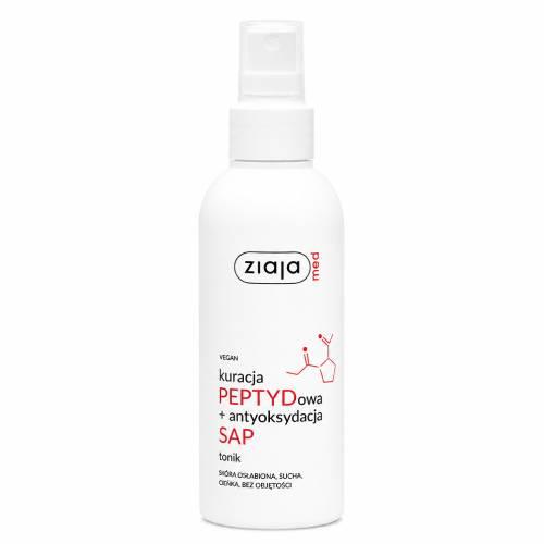 Miniaturka artykułu - Ziaja Med Kuracja Peptydowa Tonik do twarzy, 200 ml