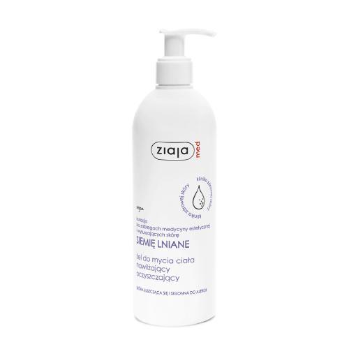 Miniaturka artykułu - ZIAJA MED SIEMIĘ LNIANE Żel do mycia ciała, 400 ml USZKODZONE / BRAK POMPKI