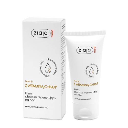 Miniaturka artykułu - ZIAJA MED Z WITAMINĄ C/HA + P Krem na noc, 50ml