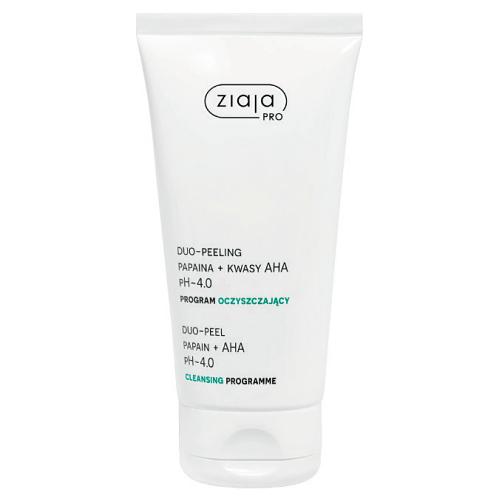 Miniaturka artykułu - Ziaja Pro Duo-peeling Papaina + Kwasy AHA pH 4.0, 200 ml