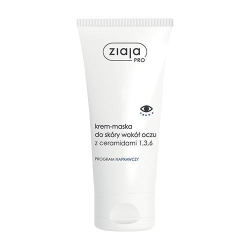 Miniaturka artykułu - ZIAJA PRO krem-maska do sk&oacute;ry wok&oacute;ł oczu z ceramidami 1,3,6, 50ml USZKODZONA ZAKRĘTKA 