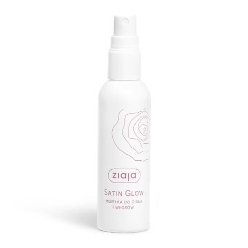 Miniaturka artykułu - Ziaja Satin Glow Mgiełka do ciała i włos&oacute;w, 90 ml