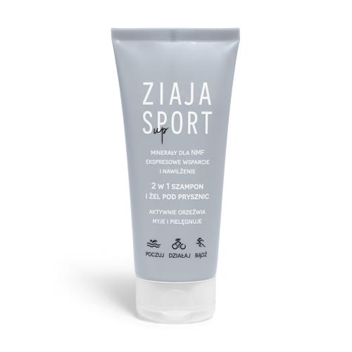 Miniaturka artykułu - Ziaja Sport 2w1 Szampon i żel pod prysznic, 200 ml