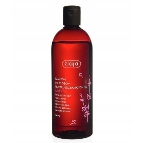 Miniaturka artykułu - ZIAJA Szampon do włosów przetłuszczających się Lawendowy, 500 ml