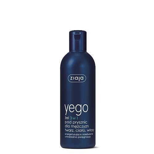Miniaturka artykułu - ZIAJA YEGO Żel 3 w 1 pod prysznic dla mężczyzn, 300 ml USZKODZONY KOREK