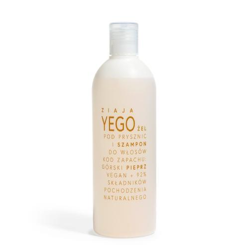 Miniaturka artykułu - ZIAJA YEGO Żel i szampon g&oacute;rski pieprz, 400ml/ USZKODZONY KOREK