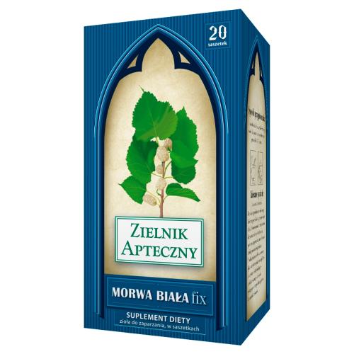 Miniaturka artykułu - ZIELNIK APTECZNY Morwa Biała Fix, 20 saszetek