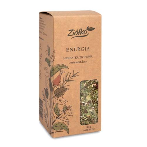 Miniaturka artykułu - Zi&oacute;łko Energia Herbatka ziołowa, 80 g
