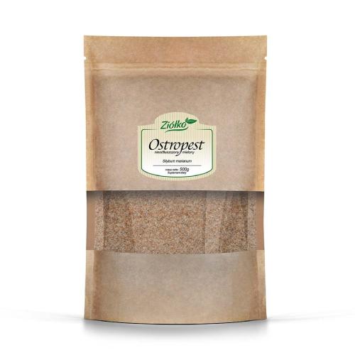 Miniaturka artykułu - Ziółko Ostropest plamisty mielony nieodtłuszczony, 500 g