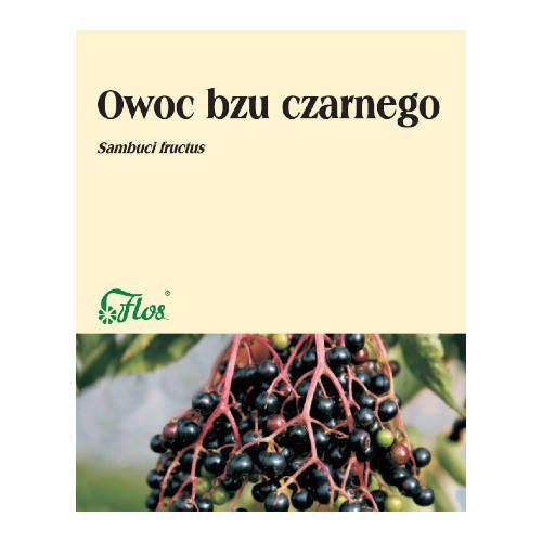 Miniaturka artykułu - Flos Zioła Owoc Bzu Czarnego zioła do zaparzenia, 50g