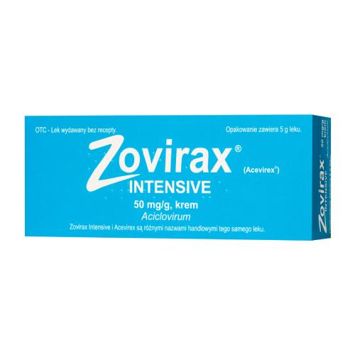 Miniaturka artykułu - Zovirax Intensive Krem 50 mg, 5 g