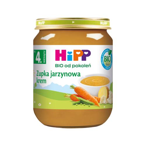 Miniaturka artykułu - HiPP BIO Zupka jarzynowa krem po 4. miesiącu, 125 g