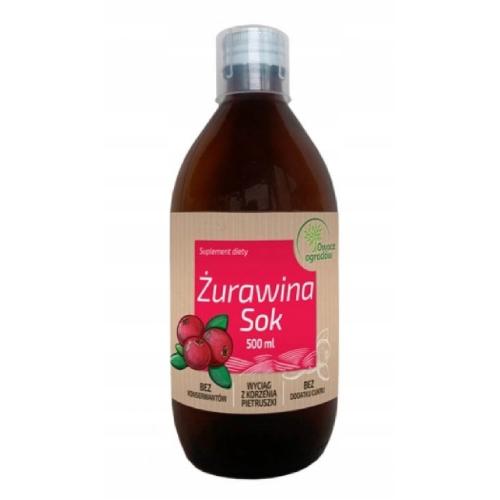 Miniaturka artykułu - Owoce Ogrod&oacute;w Sok Żurawina, 500ml